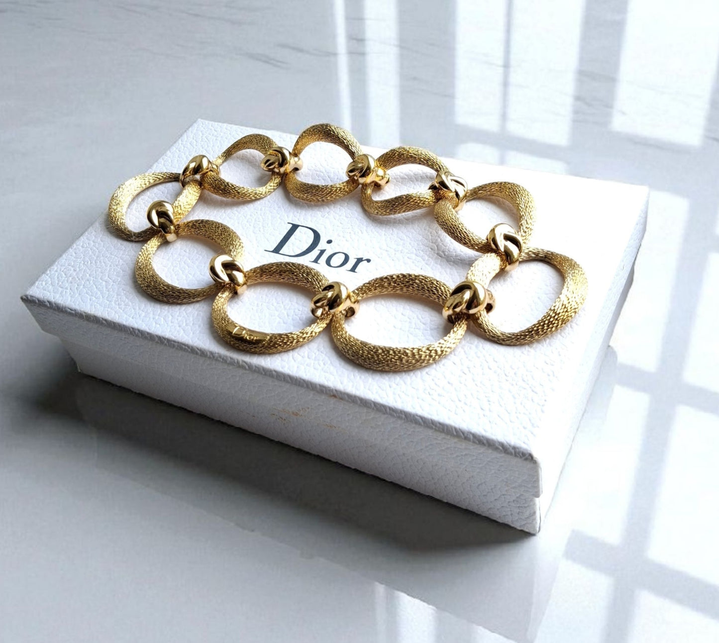 Vintage Christian Dior Oval Link Necklace