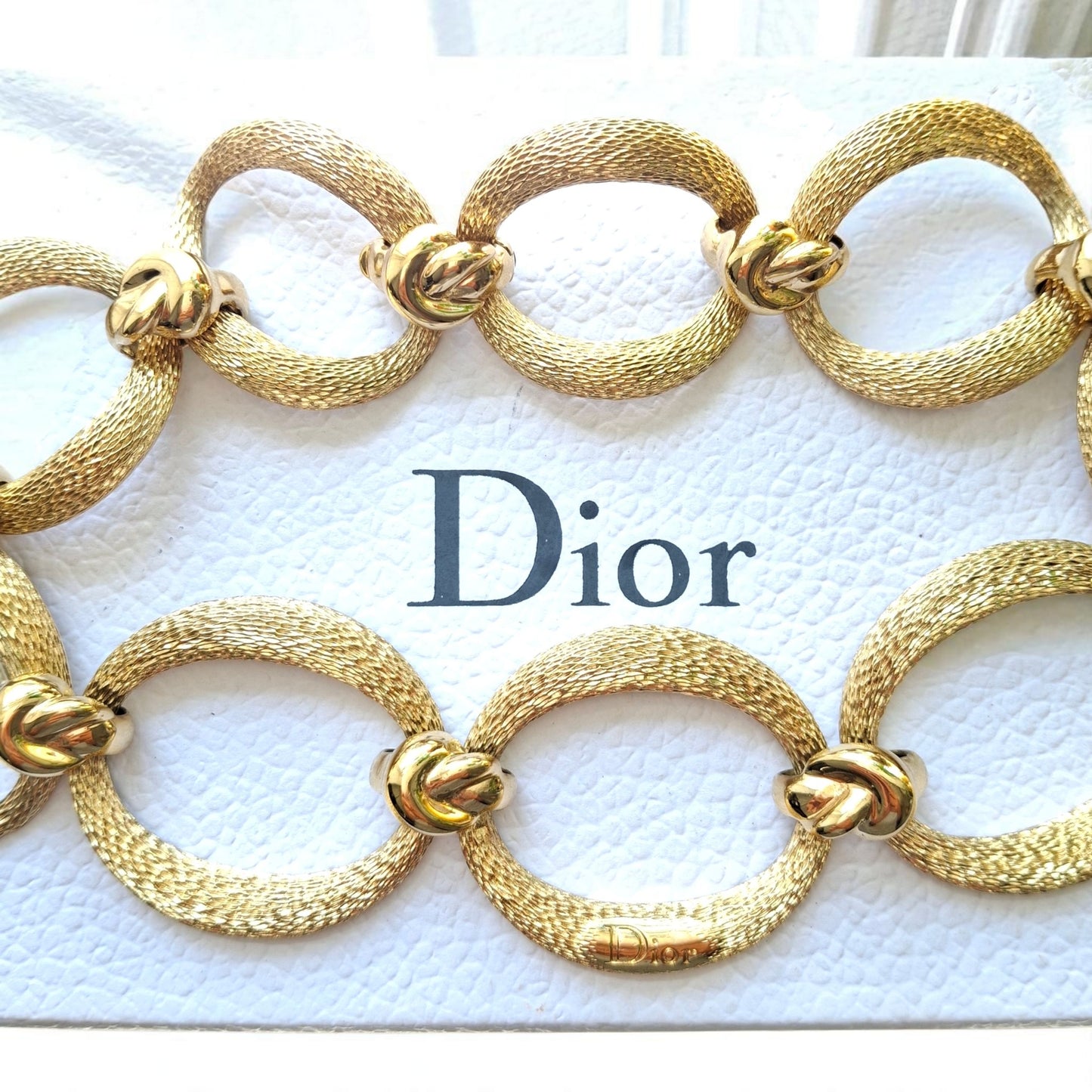 Vintage Christian Dior Oval Link Necklace