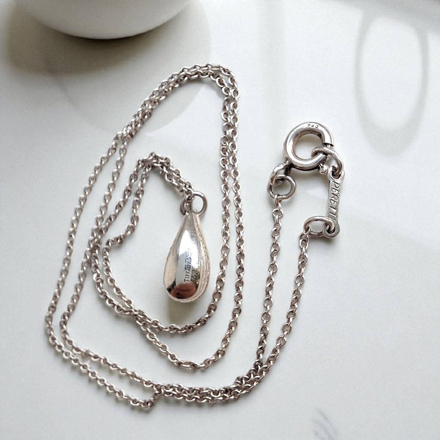 Tiffany & Co Teardrop Necklace by Elsa Peretti
