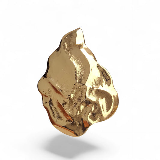 Vintage Yves Saint Laurent Gold Leaf Pin Brooch