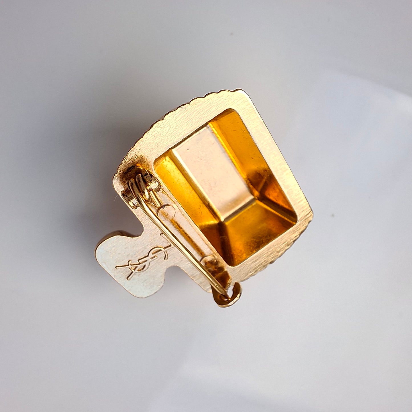 Vintage Yves Saint Laurent Perfume Bottle Brooch