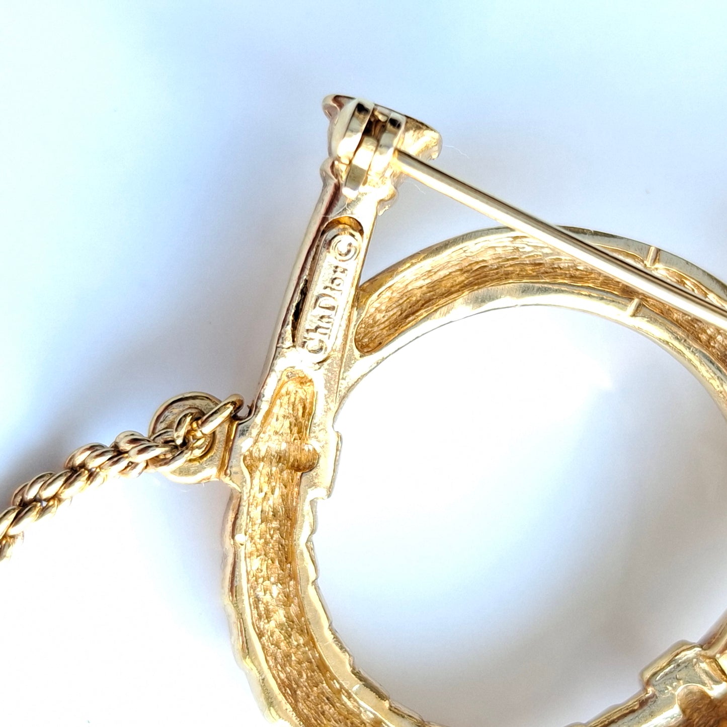 Christian Dior Vintage French Horn Brooch