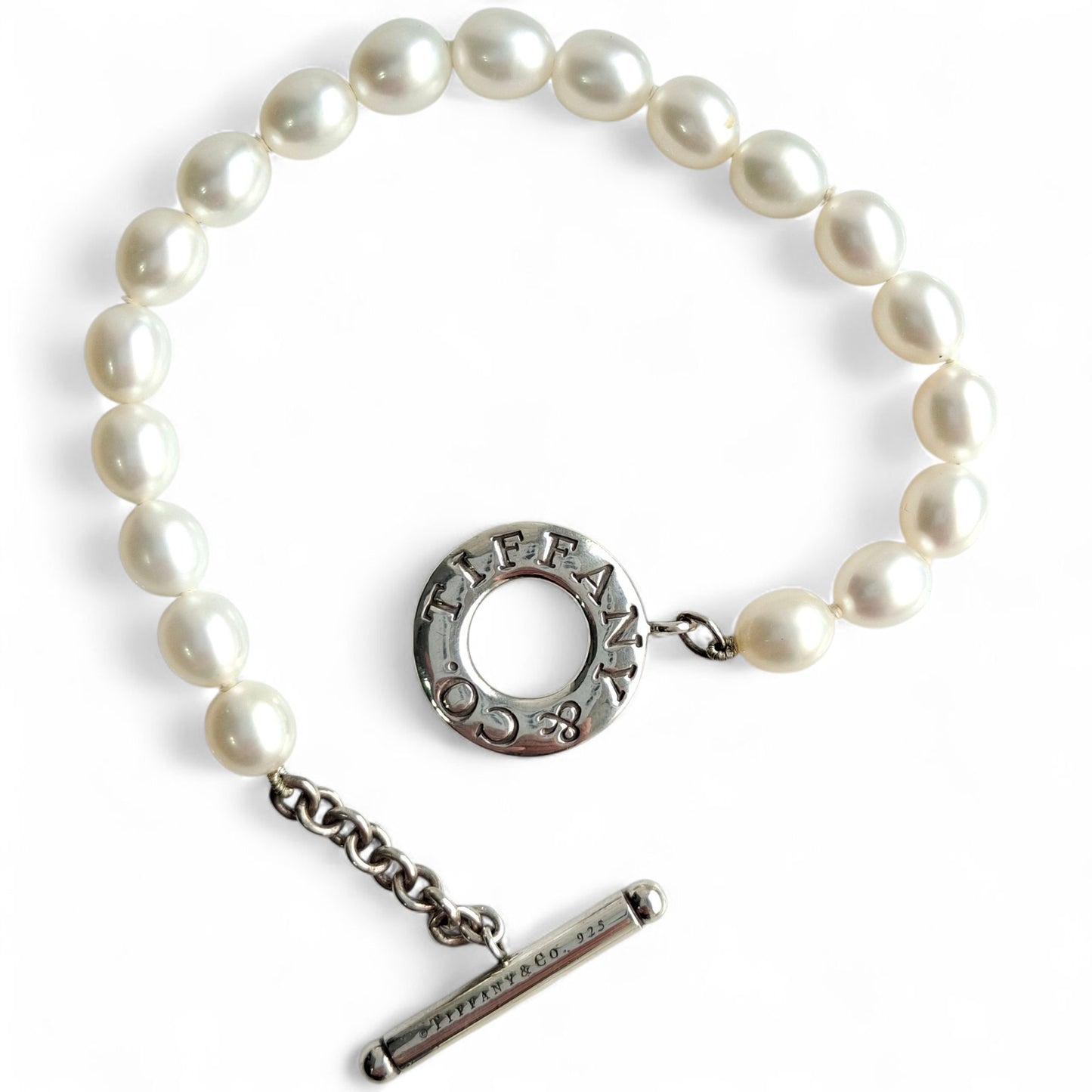 Freshwater Pearl & Sterling Silver Toggle Bracelet by Tiffany & Co.