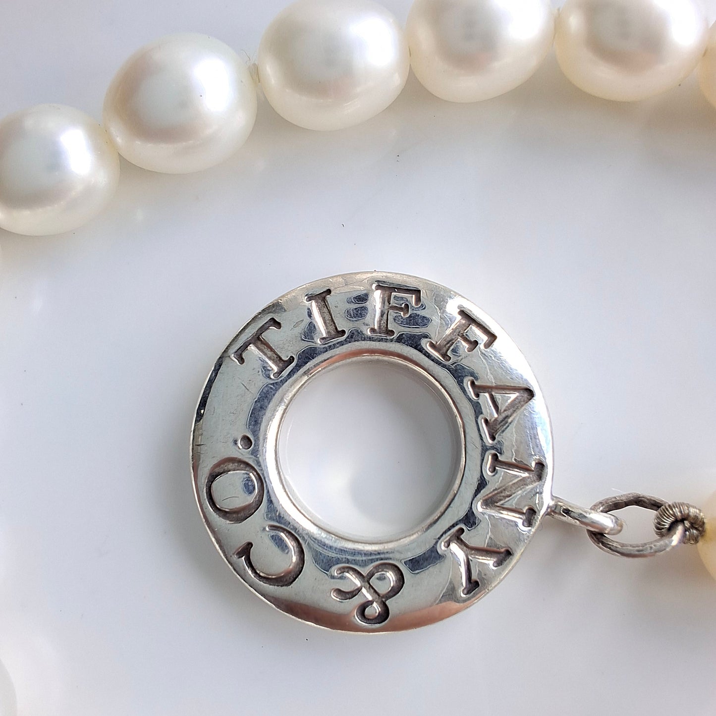 Freshwater Pearl & Sterling Silver Toggle Bracelet by Tiffany & Co.