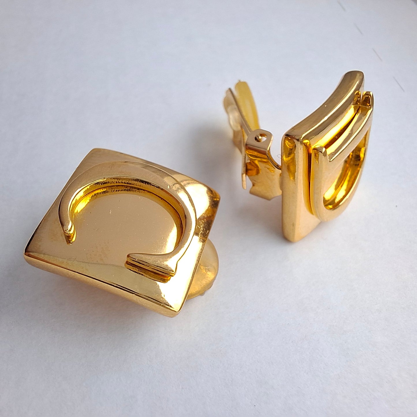 Christian Dior C D Logo Clip-on Earrings