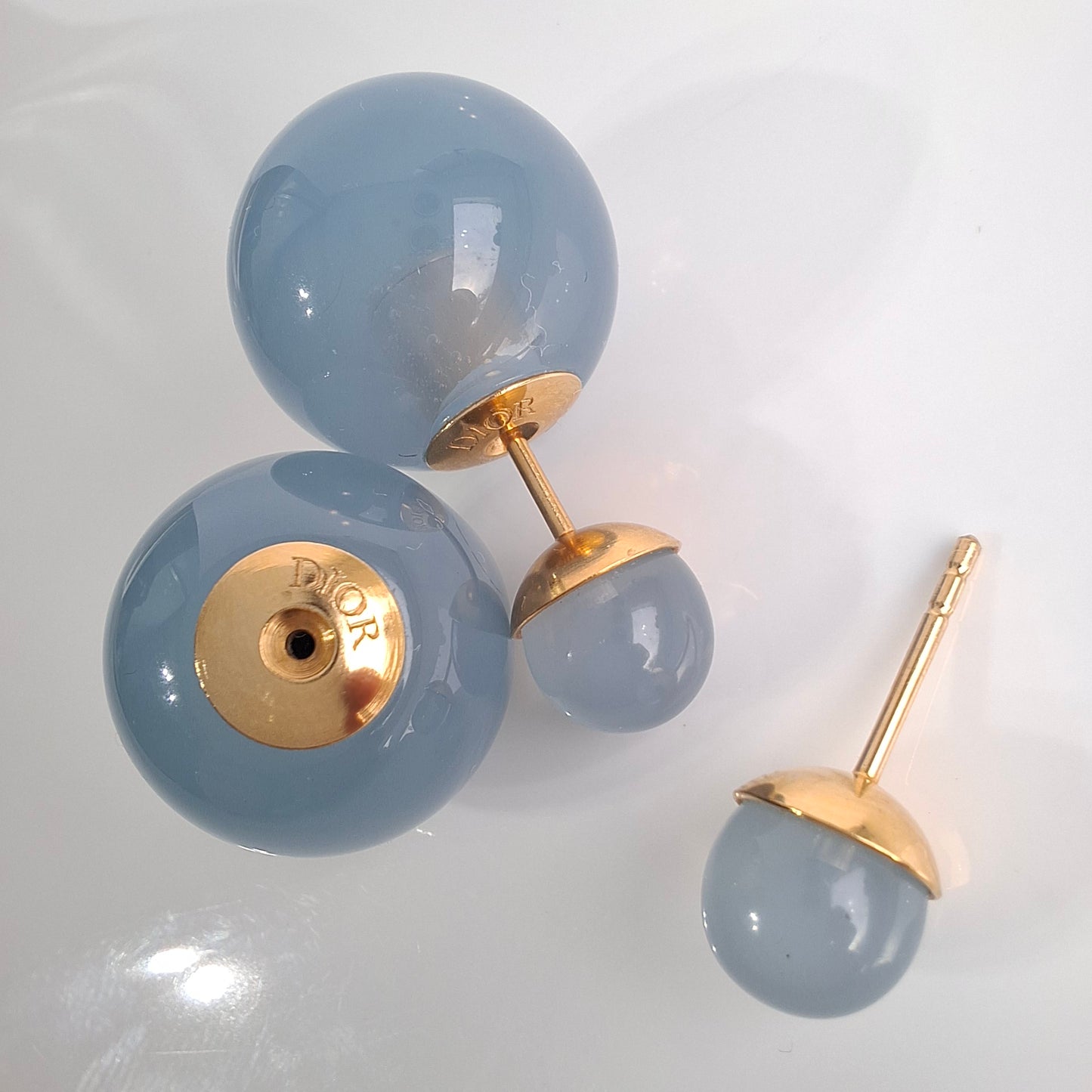 Dior Tribales Translucent Blue Earrings