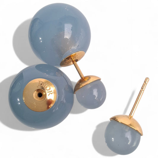 Dior Tribales Translucent Blue Earrings