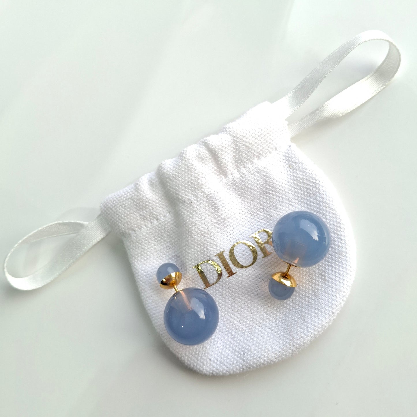 Dior Tribales Translucent Blue Earrings