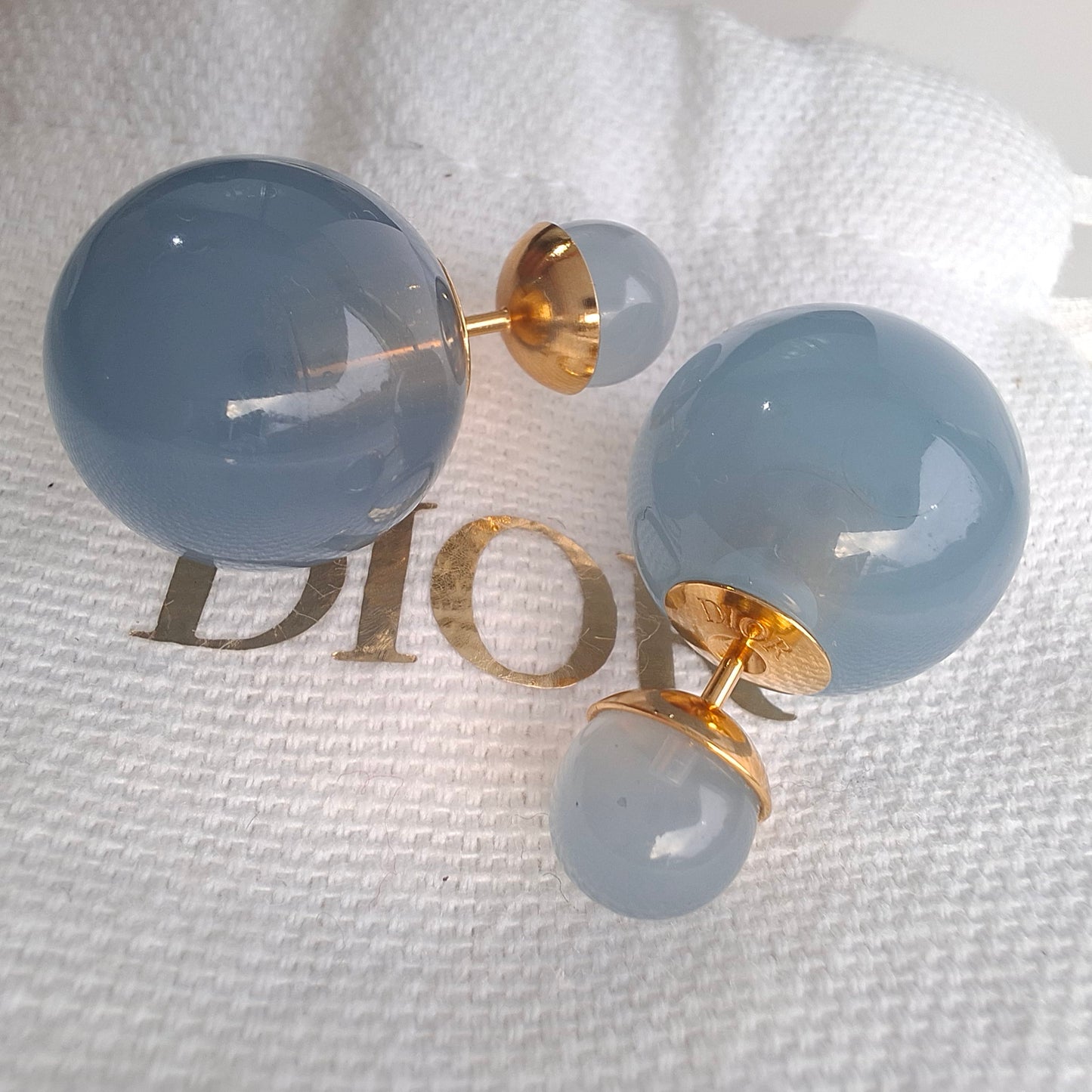 Dior Tribales Translucent Blue Earrings
