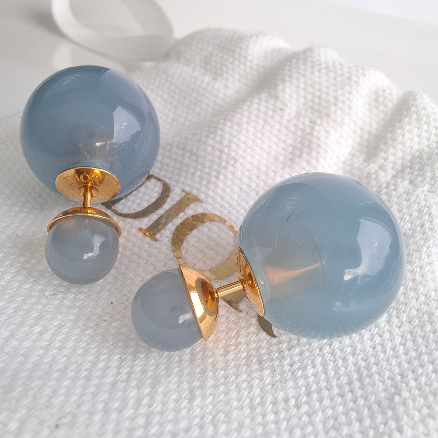 Dior Tribales Translucent Blue Earrings