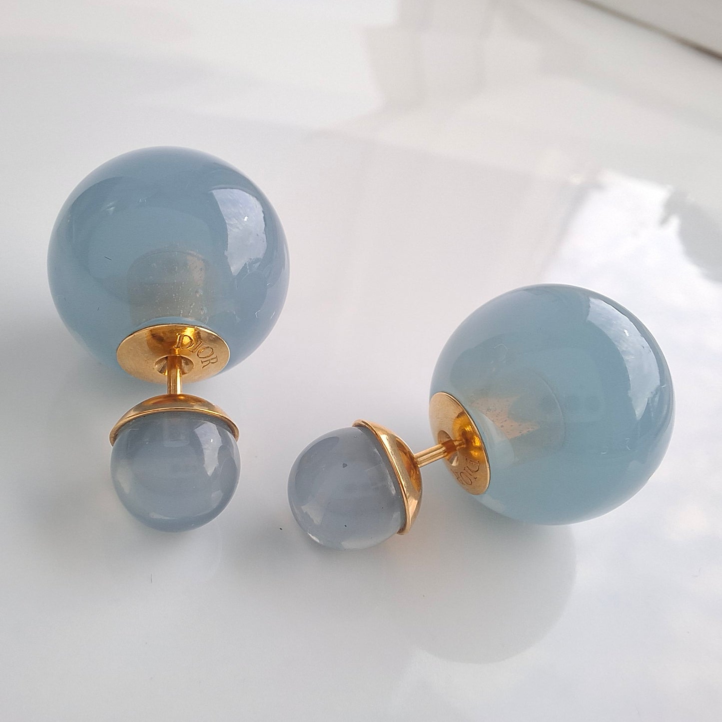 Dior Tribales Translucent Blue Earrings
