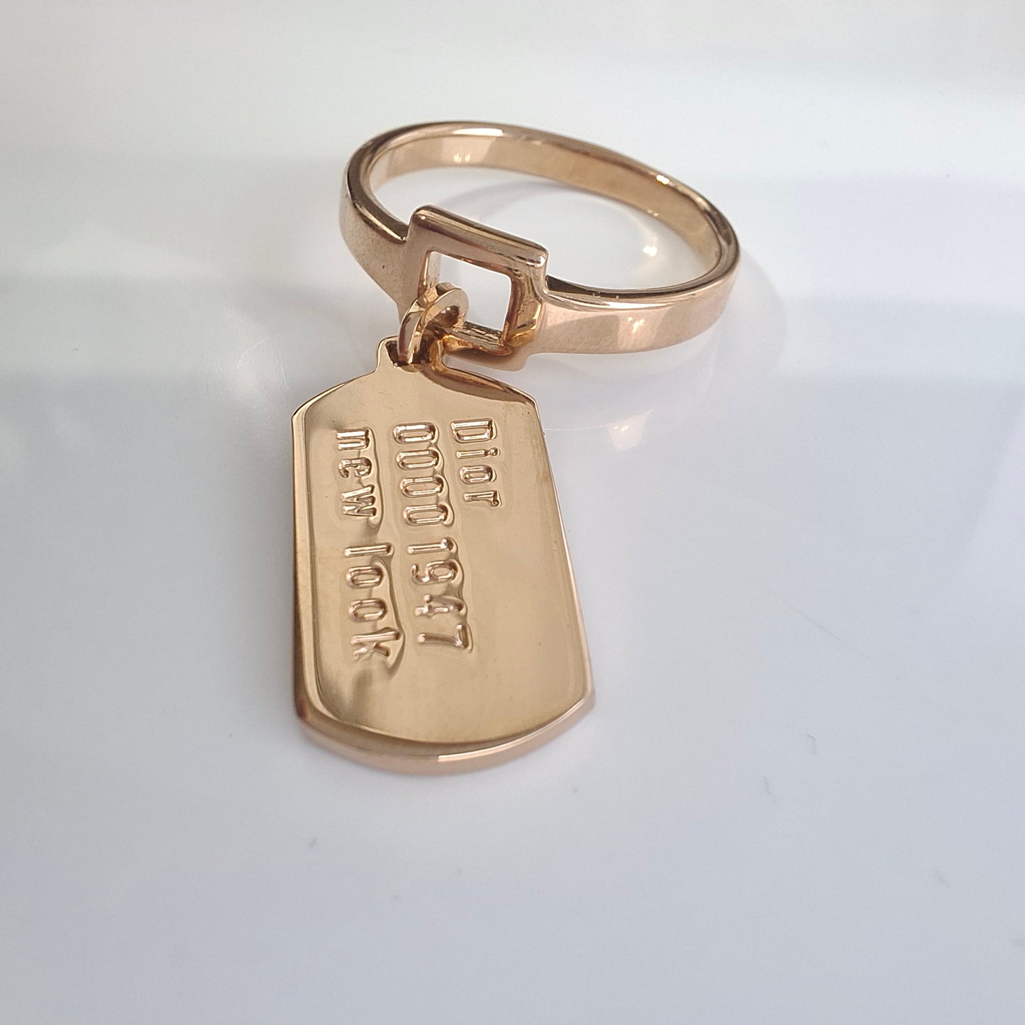 John Galliano Dior 1947 New Look Tag Ring