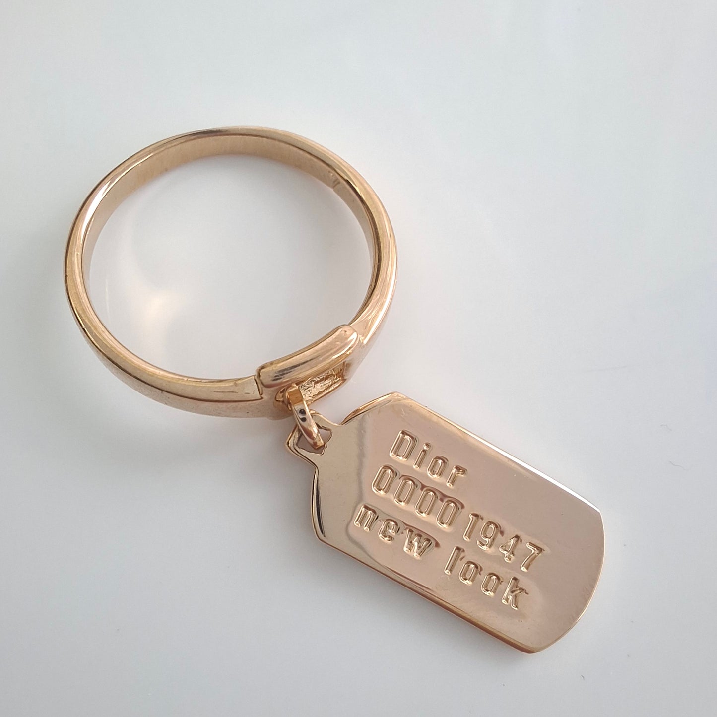 John Galliano Dior 1947 New Look Tag Ring