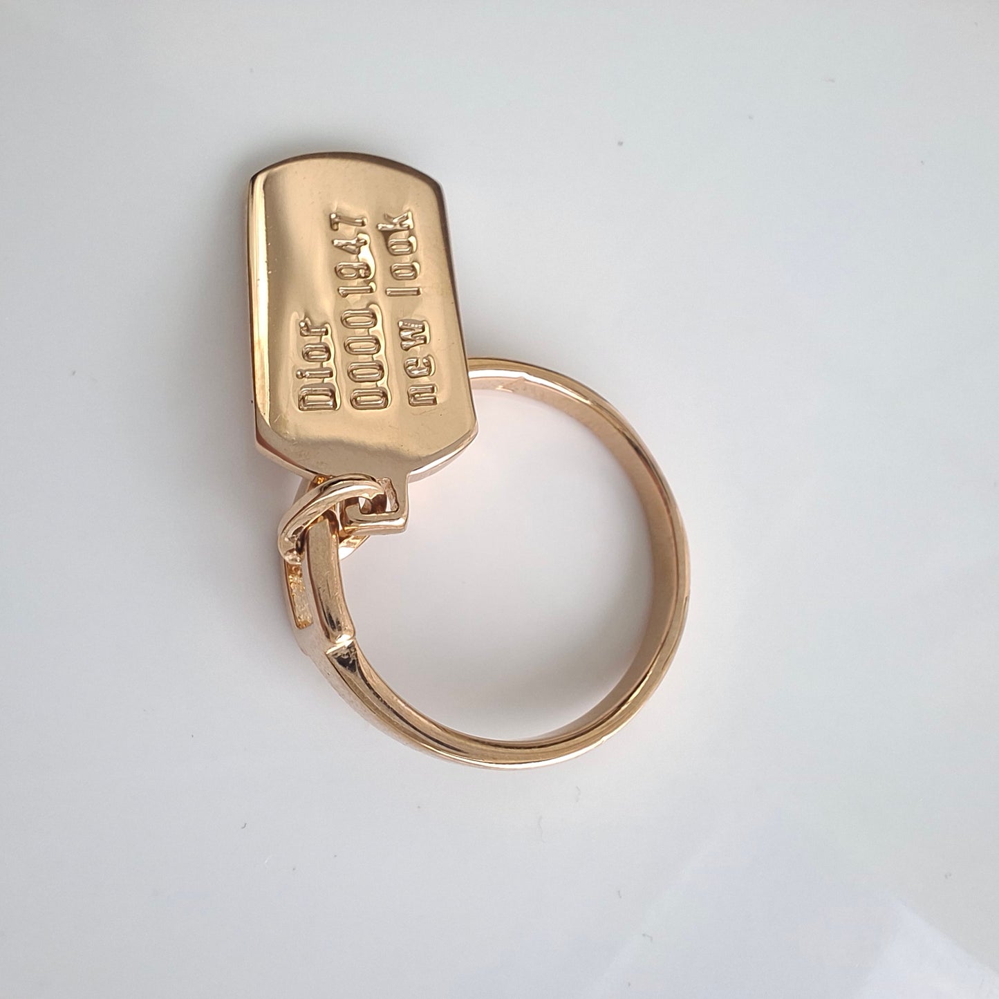 John Galliano Dior 1947 New Look Tag Ring