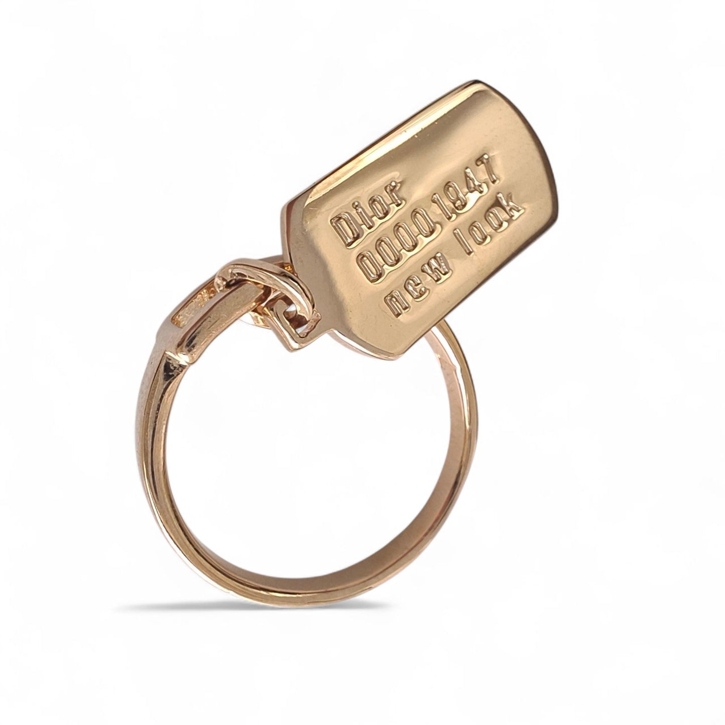 John Galliano Dior 1947 New Look Tag Ring