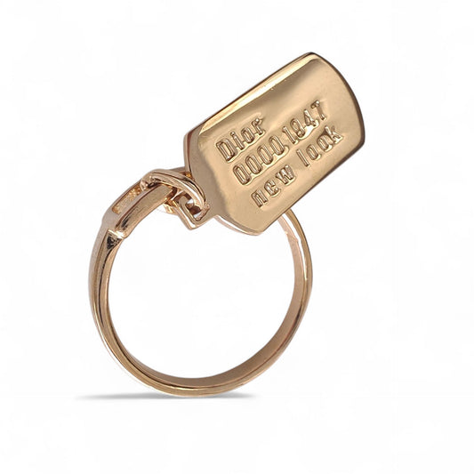 John Galliano Dior 1947 New Look Tag Ring