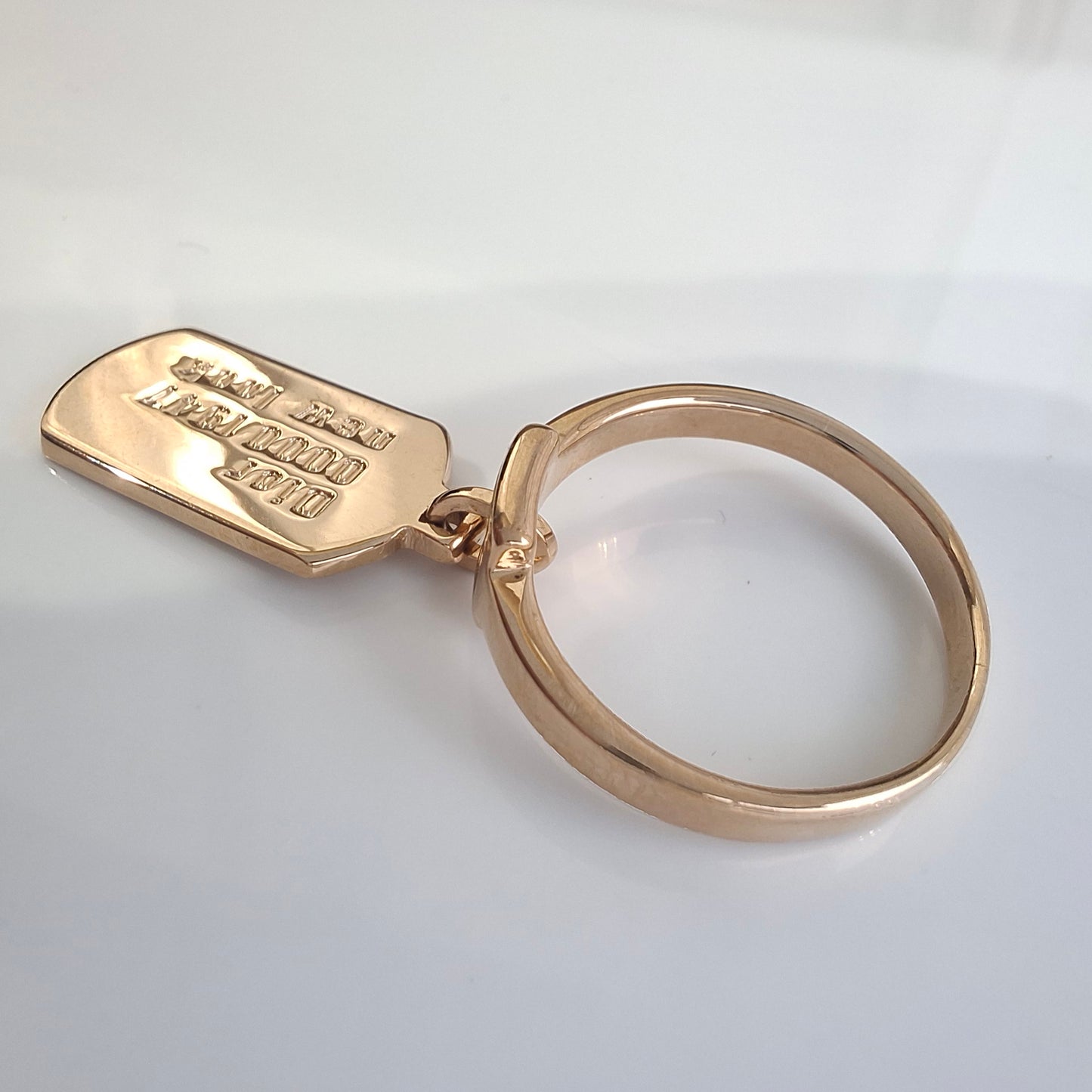 John Galliano Dior 1947 New Look Tag Ring