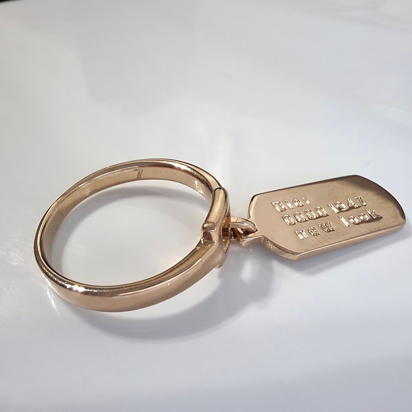 John Galliano Dior 1947 New Look Tag Ring