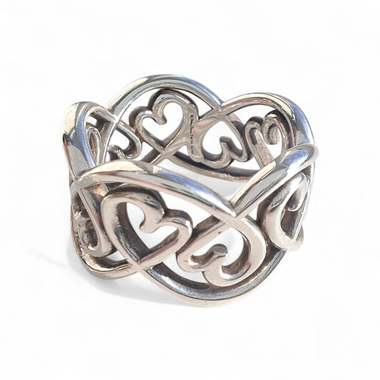 Paloma Picasso Tiffany & Co. Eternal Loving Hearts Wide Band Ring