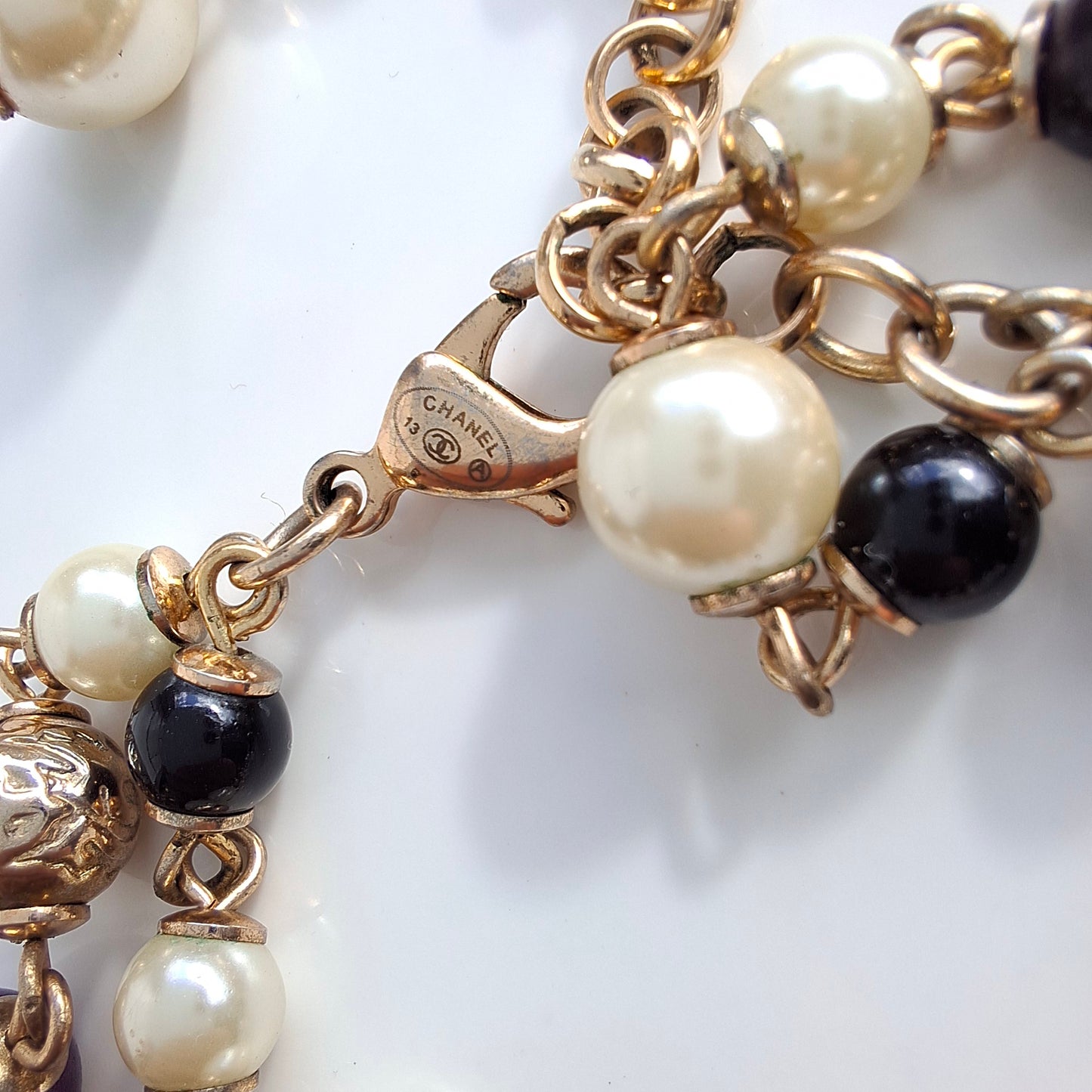 Chanel Multi Strand Beaded Staement Necklace