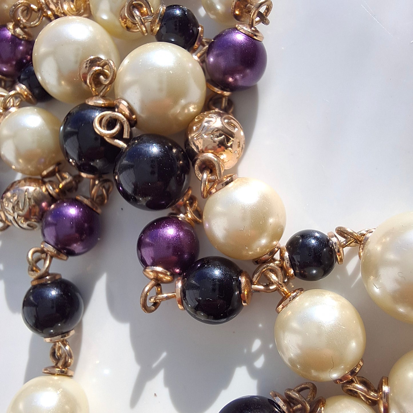 Chanel Multi Strand Beaded Staement Necklace