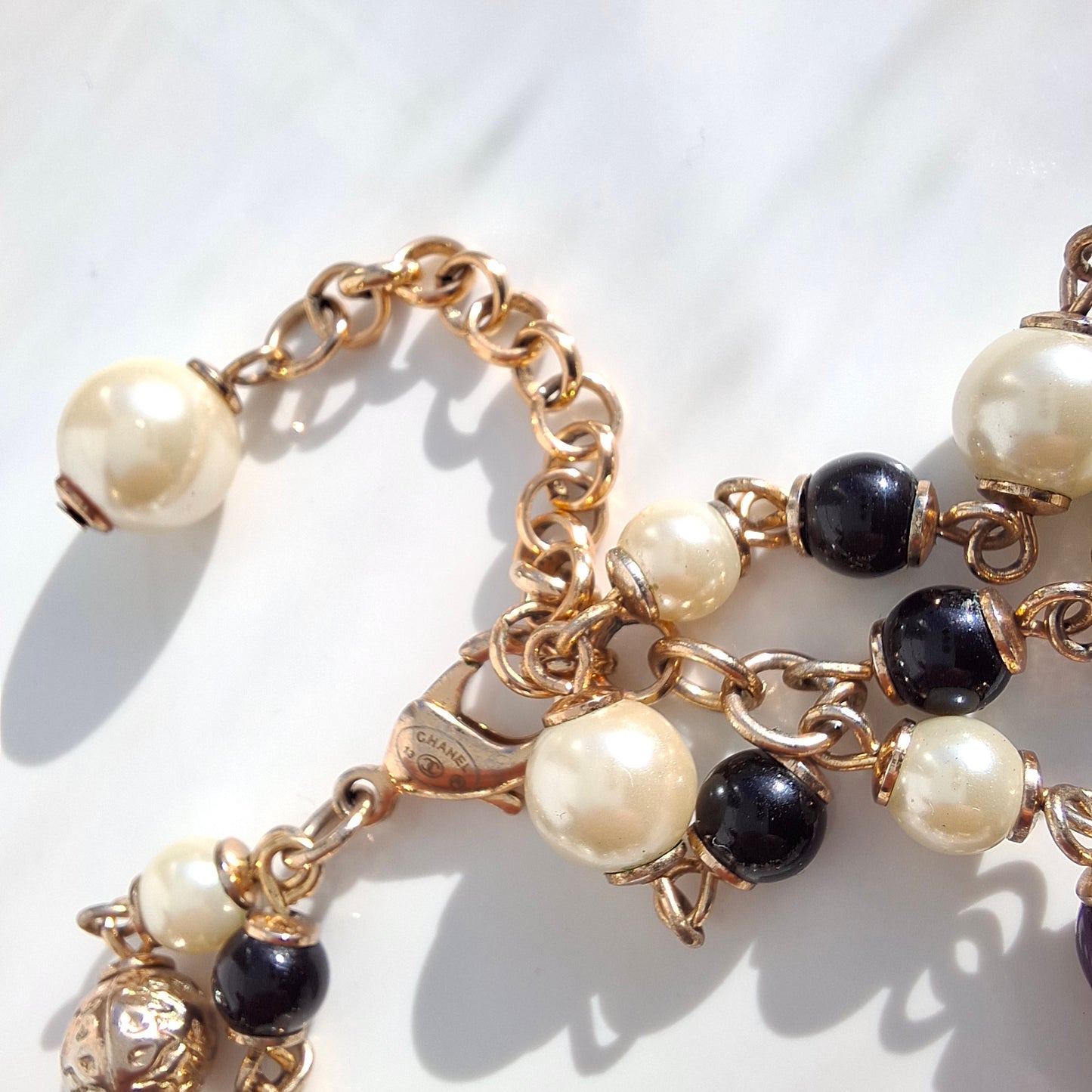 Chanel Multi Strand Beaded Staement Necklace