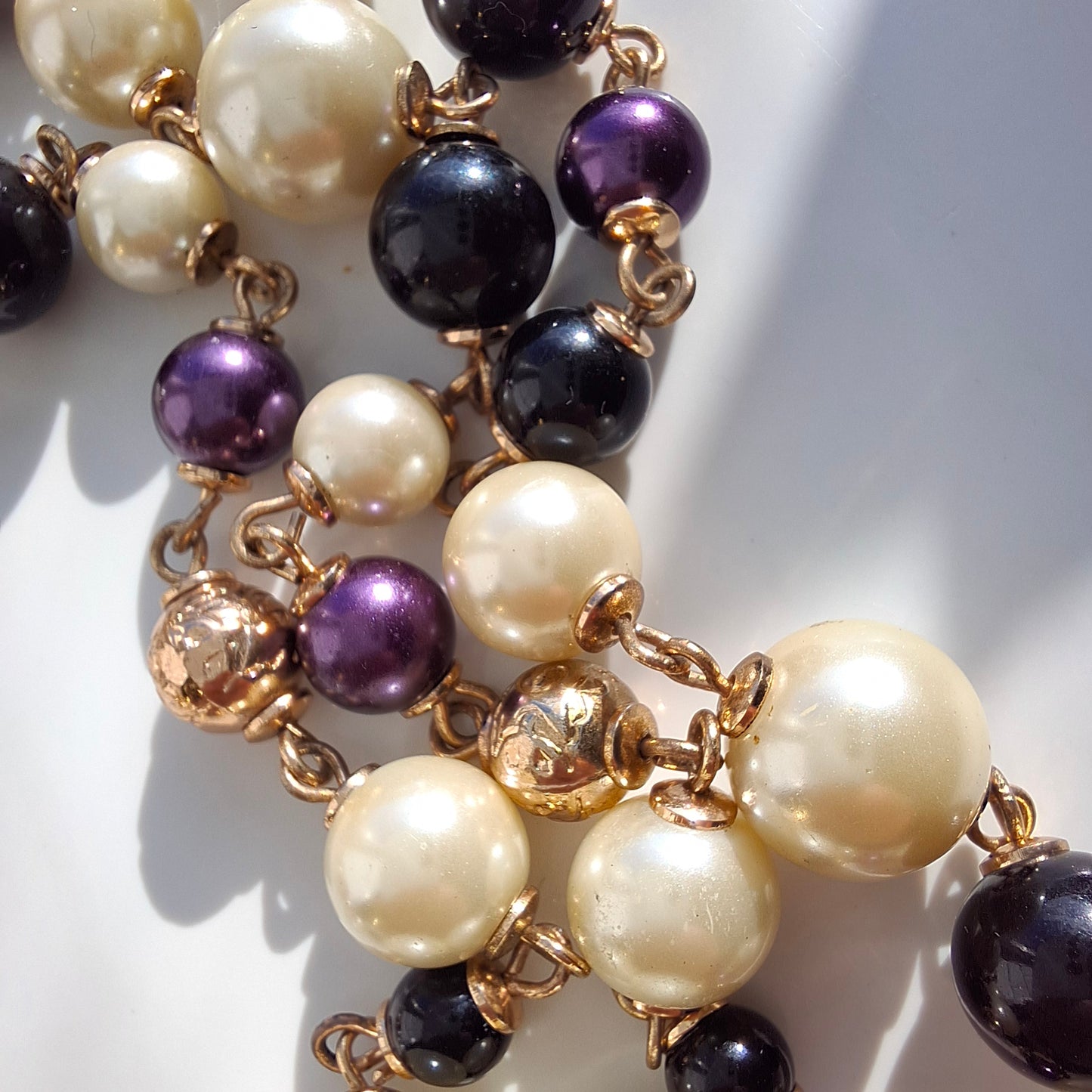 Chanel Multi Strand Beaded Staement Necklace