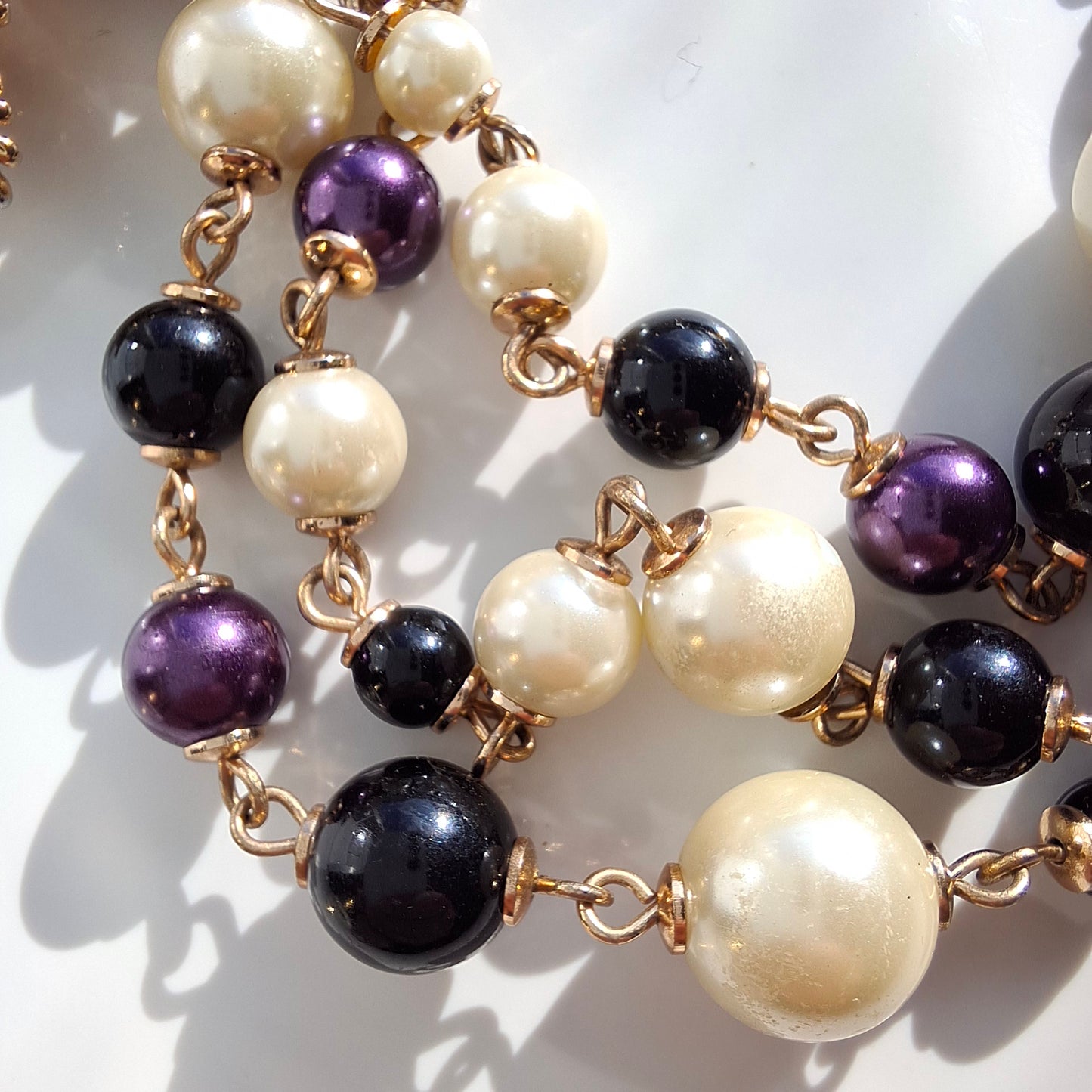 Chanel Multi Strand Beaded Staement Necklace