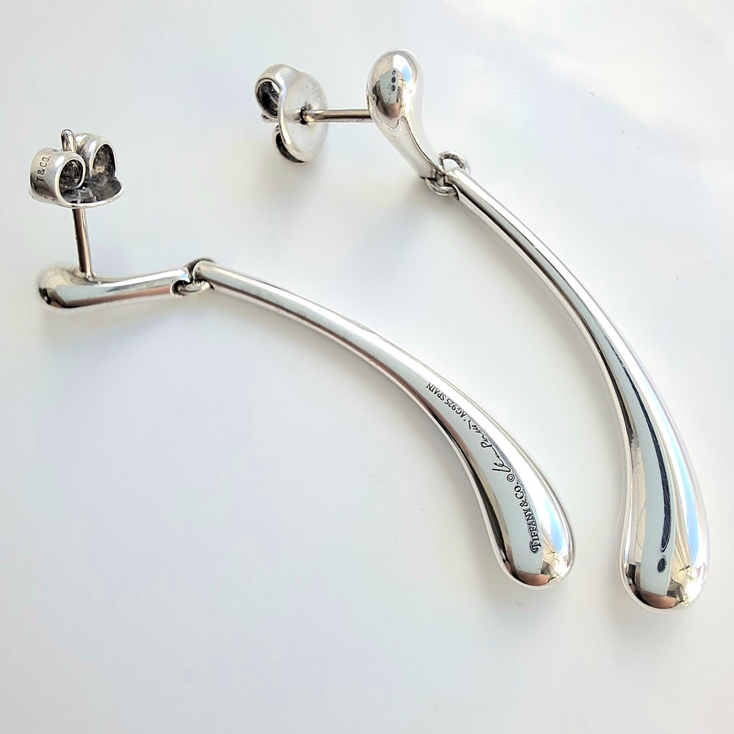 Vintage Elsa Peretti Teardrop Earrings in Sterling Silver