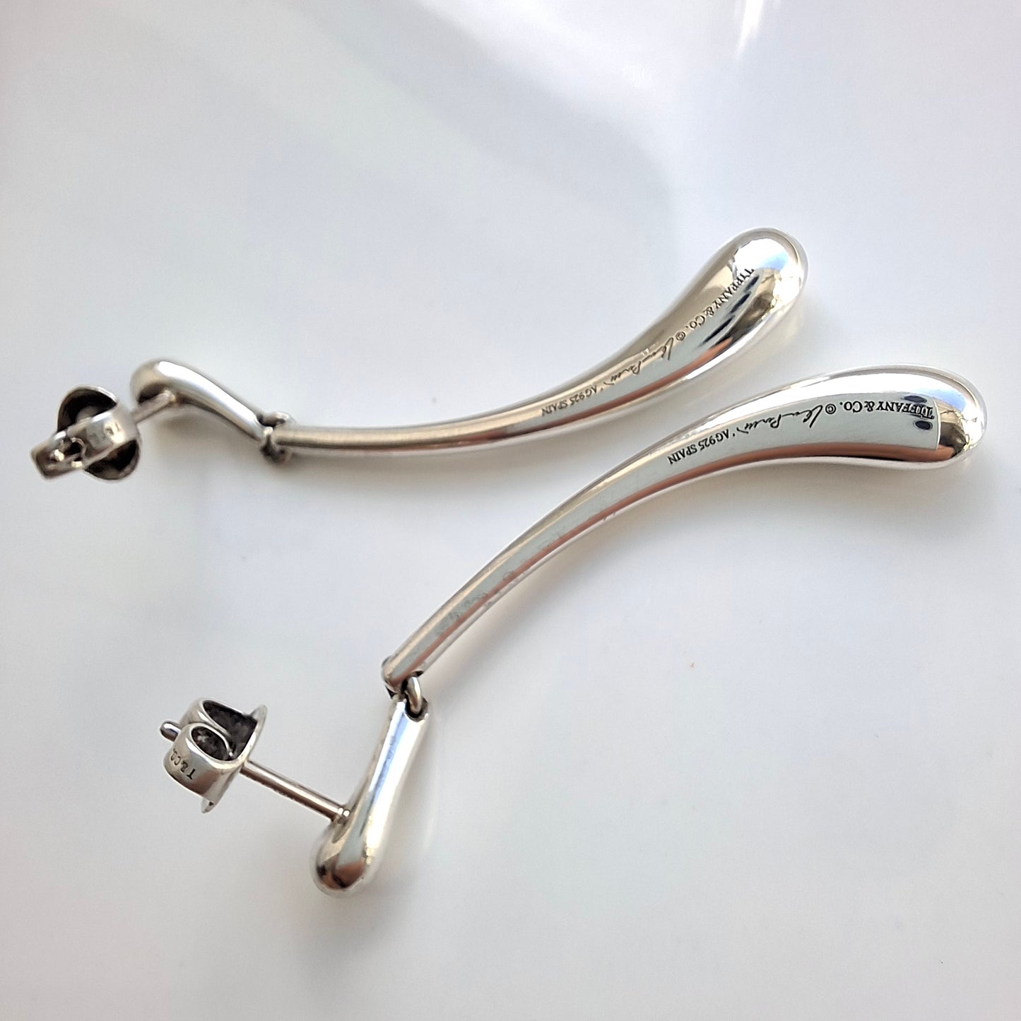 Vintage Elsa Peretti Teardrop Earrings in Sterling Silver