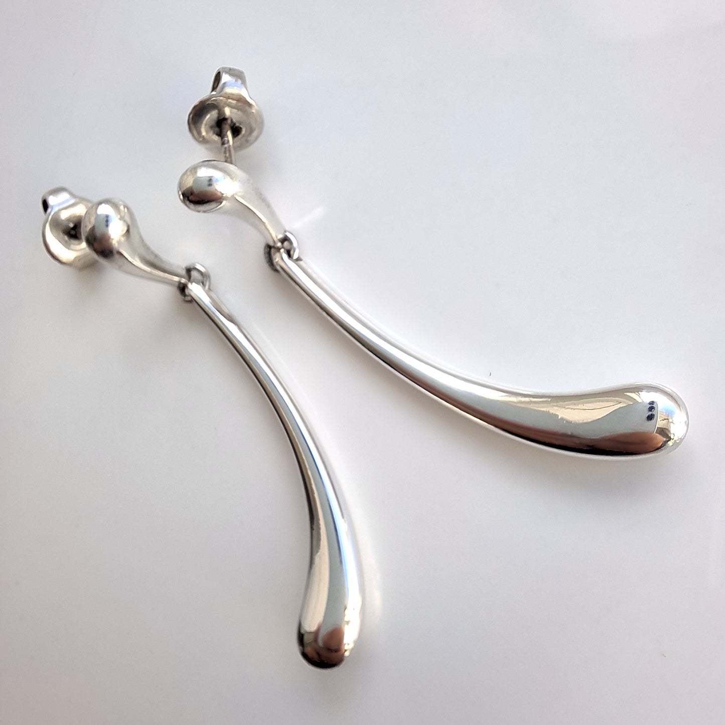 Vintage Elsa Peretti Teardrop Earrings in Sterling Silver
