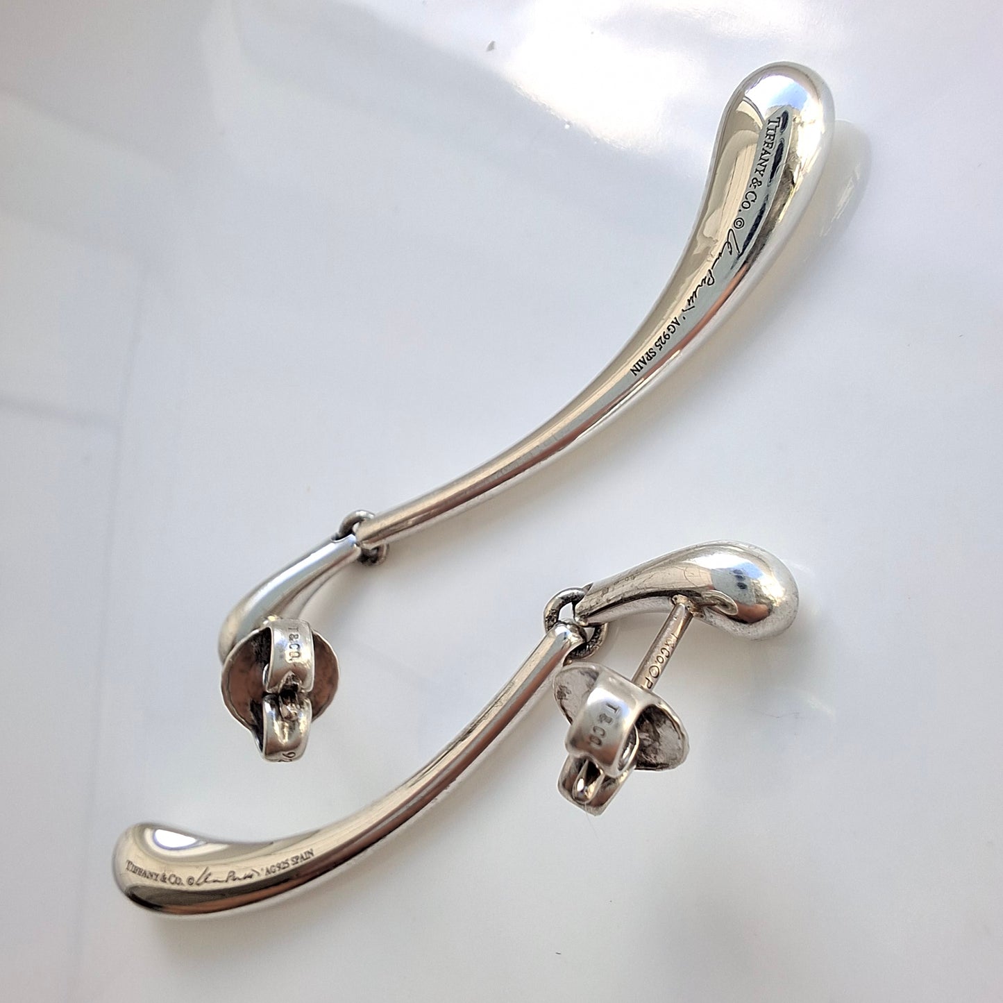 Vintage Elsa Peretti Teardrop Earrings in Sterling Silver