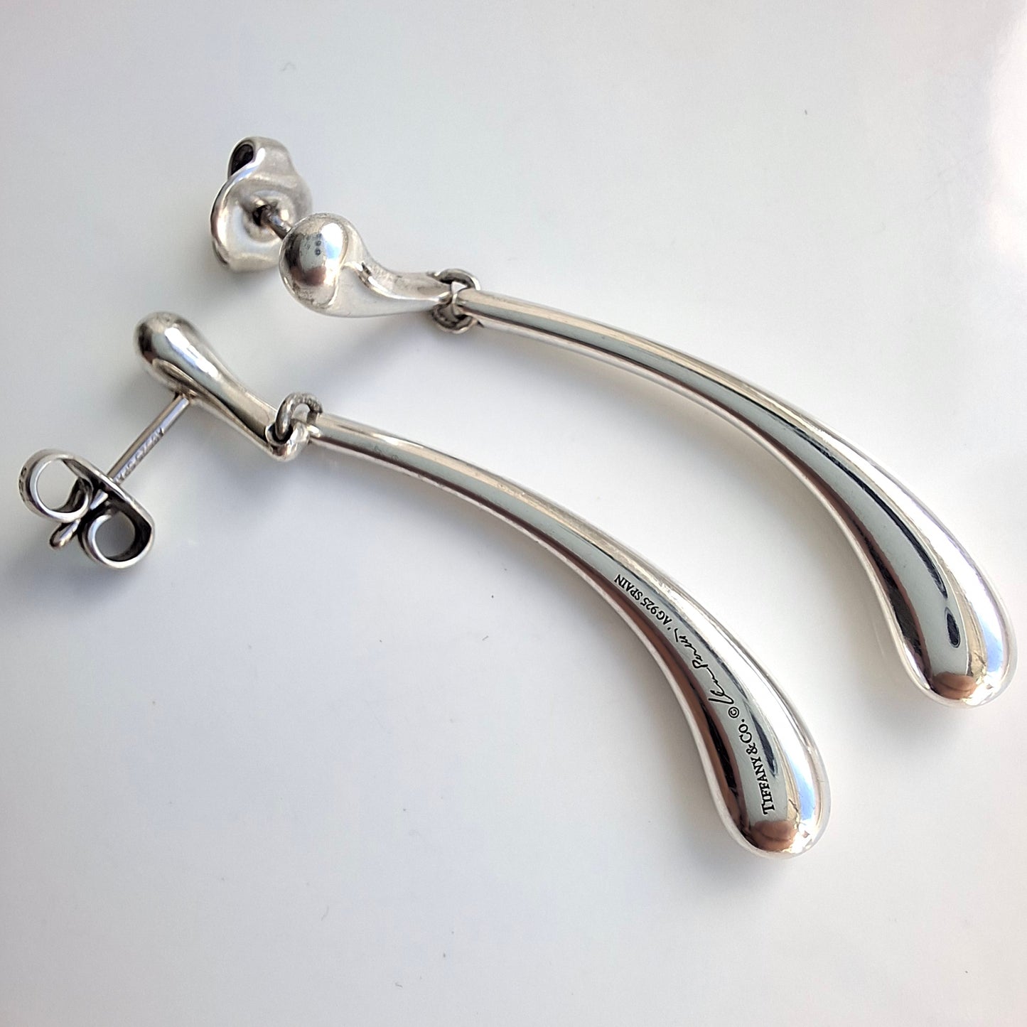 Vintage Elsa Peretti Teardrop Earrings in Sterling Silver