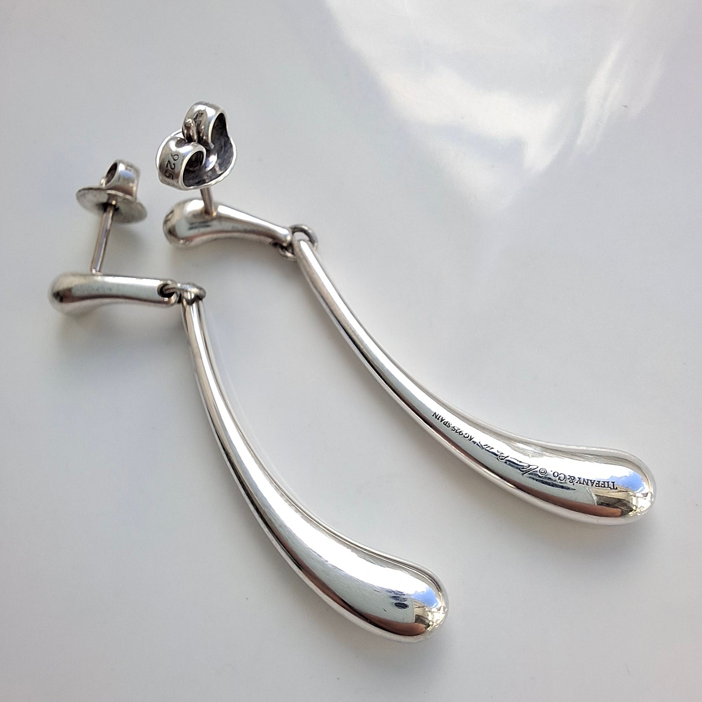 Vintage Elsa Peretti Teardrop Earrings in Sterling Silver