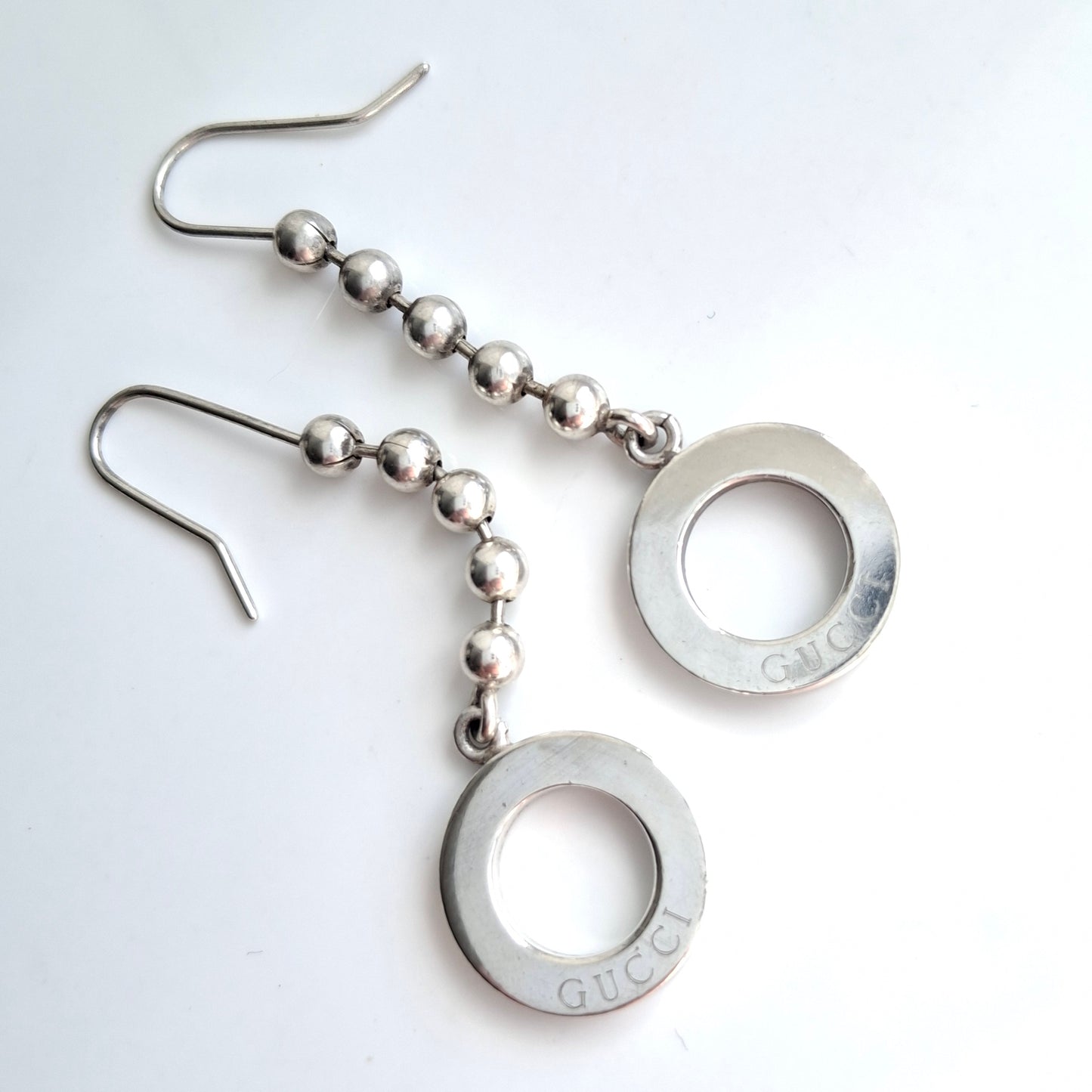 Vintage Gucci Silver Drop Earrings