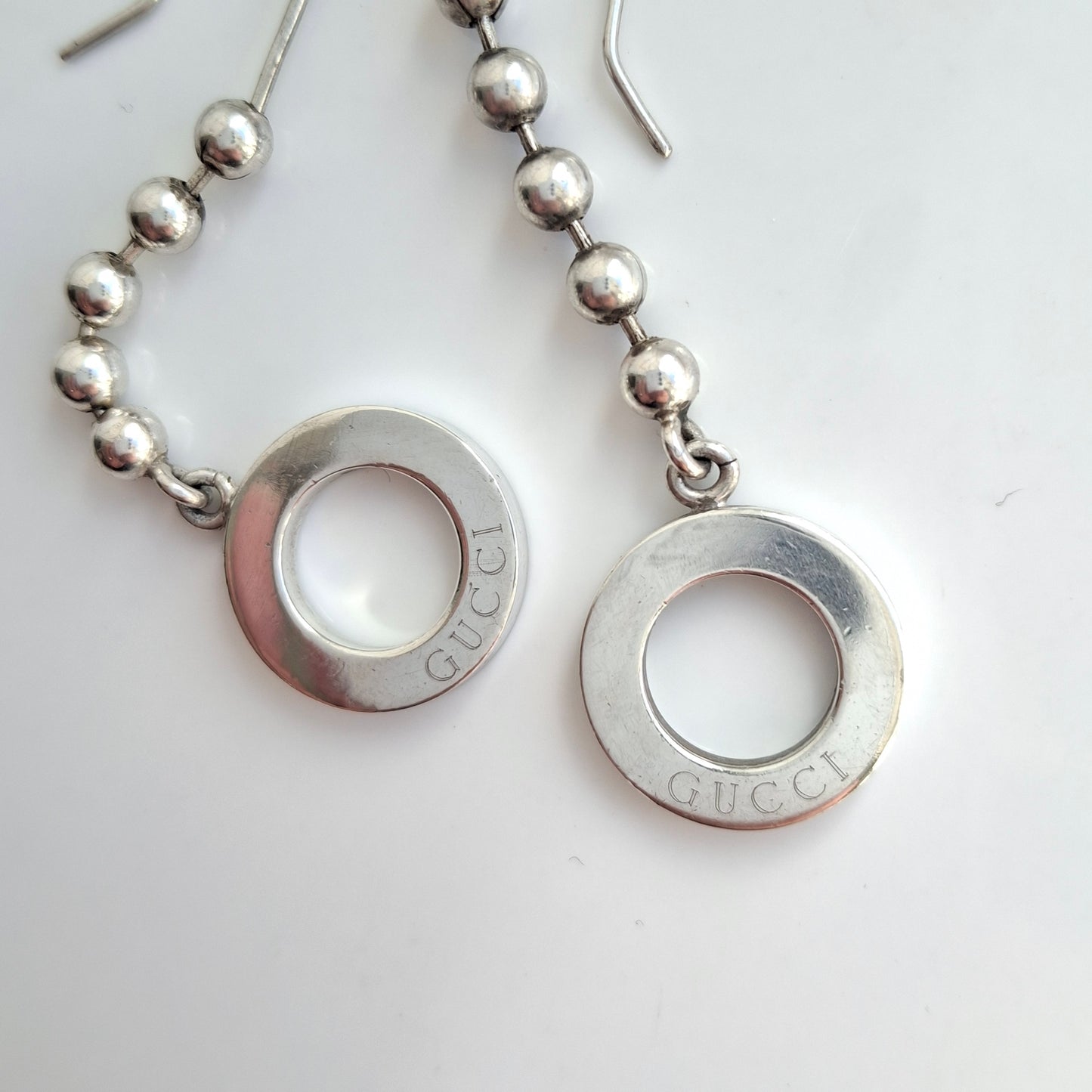 Vintage Gucci Silver Drop Earrings