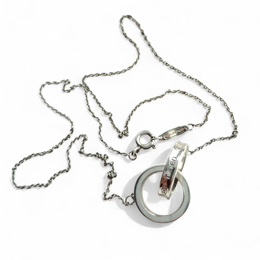 Vintage Tiffany & Co. 1837 Interlocking Rings Necklace