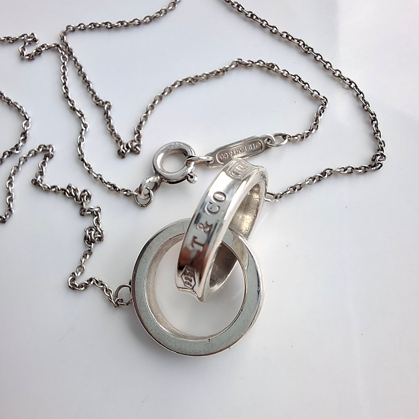 Vintage Tiffany & Co. 1837 Interlocking Rings Necklace