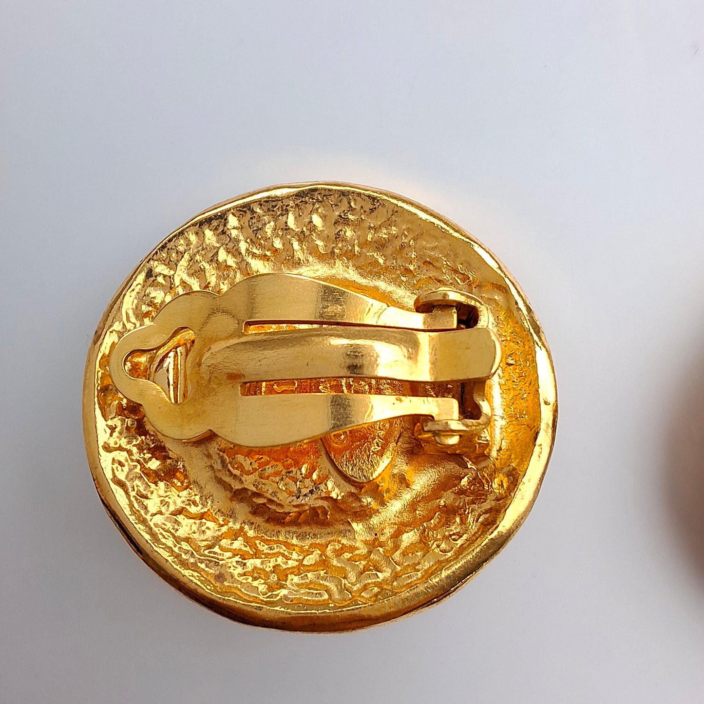 Vintage Chanel Etruscan Gold & Baroque Pearl Earrings