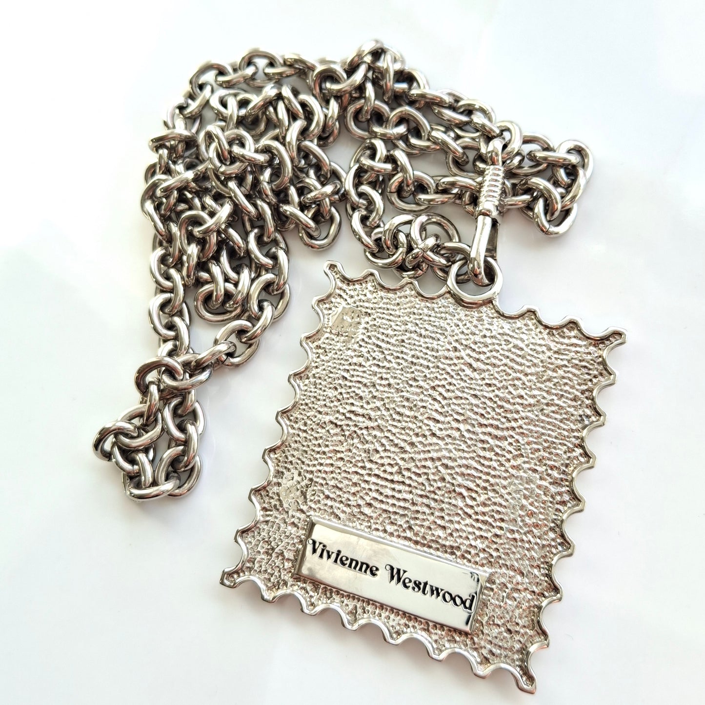 Vintage 1990s Vivienne Westwood XL Postage Stamp Necklace