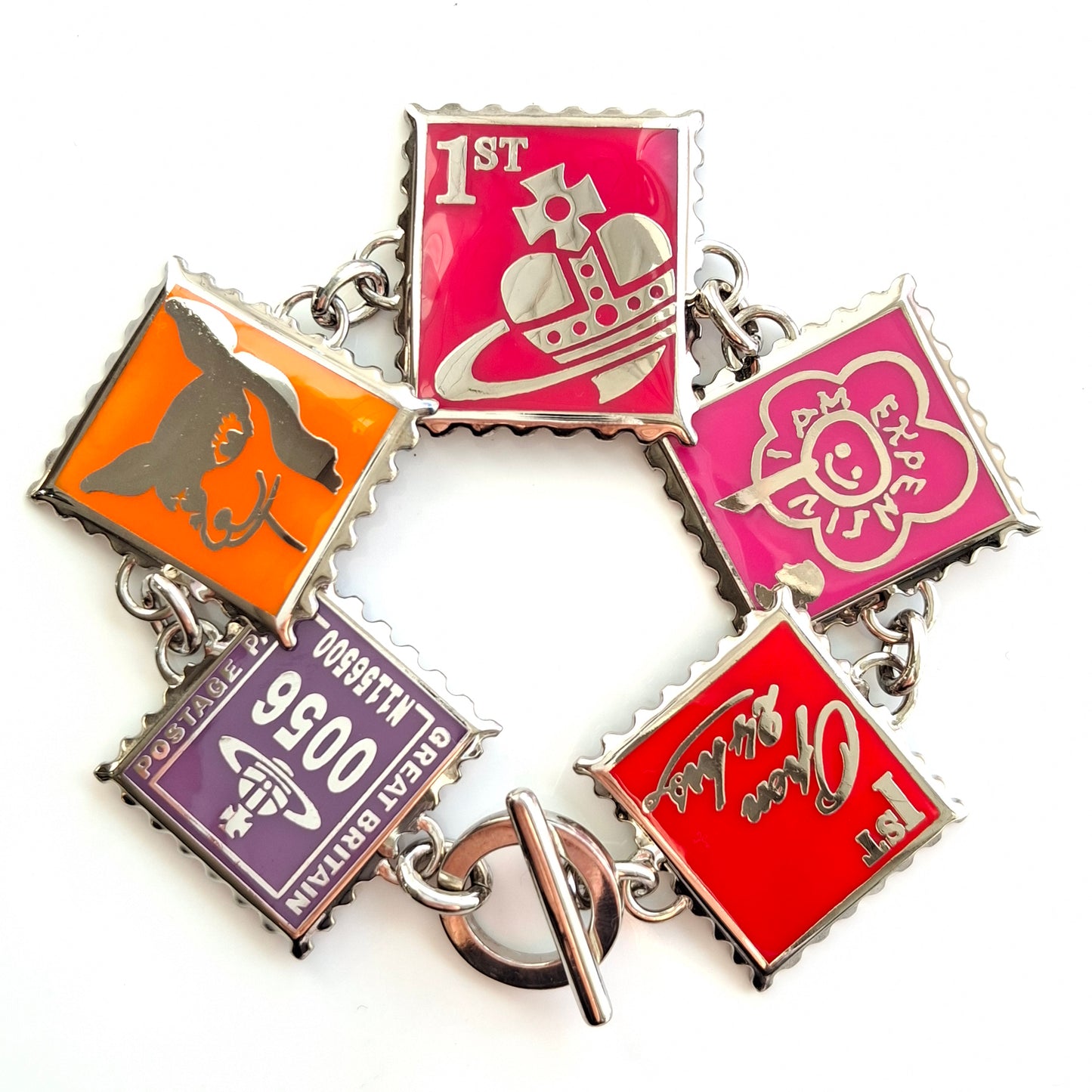 Vintage 1990s Vivienne Westwood Postage Stamp Bracelet