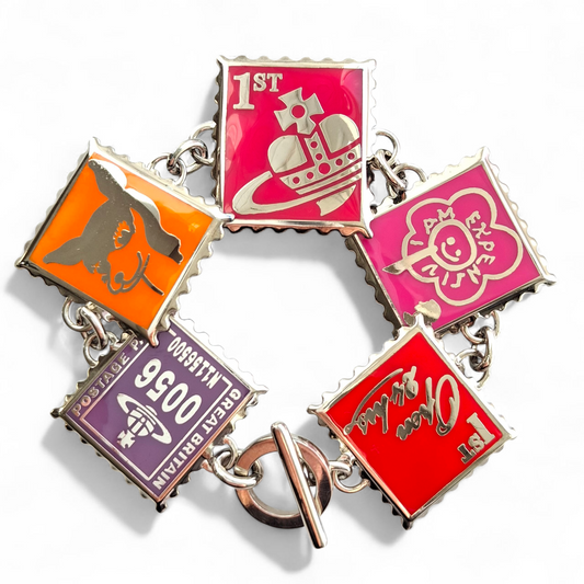 Vintage 1990s Vivienne Westwood Postage Stamp Bracelet