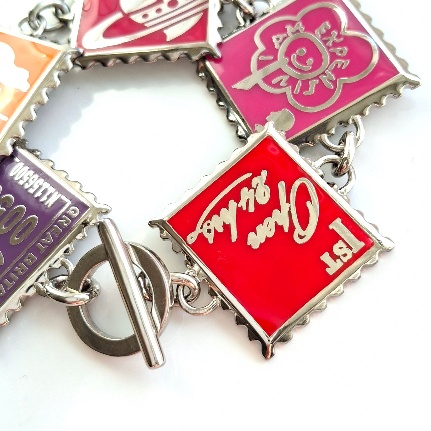 Vintage 1990s Vivienne Westwood Postage Stamp Bracelet
