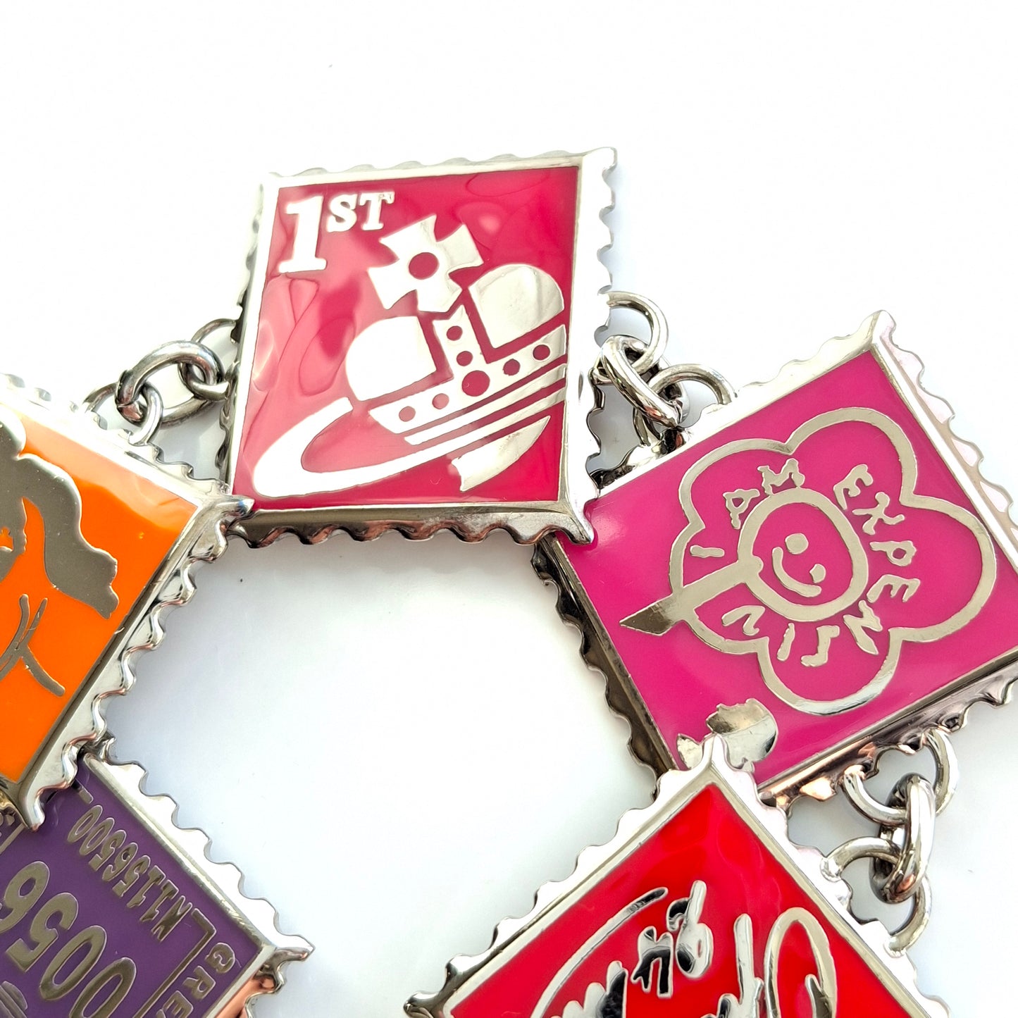 Vintage 1990s Vivienne Westwood Postage Stamp Bracelet