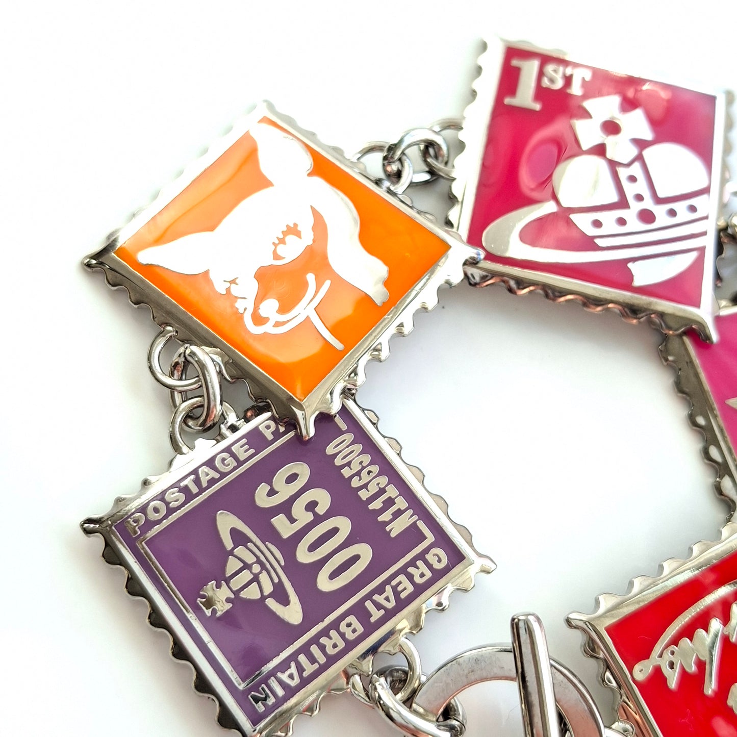 Vintage 1990s Vivienne Westwood Postage Stamp Bracelet