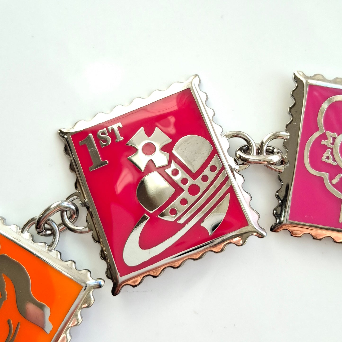 Vintage 1990s Vivienne Westwood Postage Stamp Bracelet