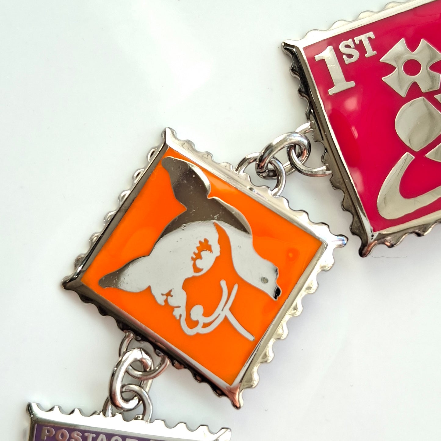 Vintage 1990s Vivienne Westwood Postage Stamp Bracelet
