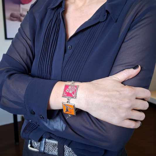 Vintage 1990s Vivienne Westwood Postage Stamp Bracelet