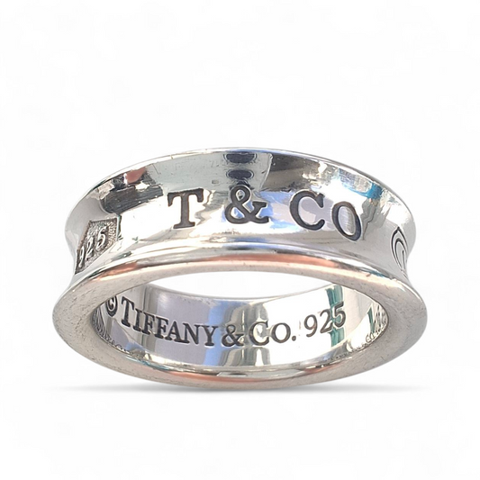 Tiffany & Co. 1837 Hallmarked Sterling Silver Band Ring Size M