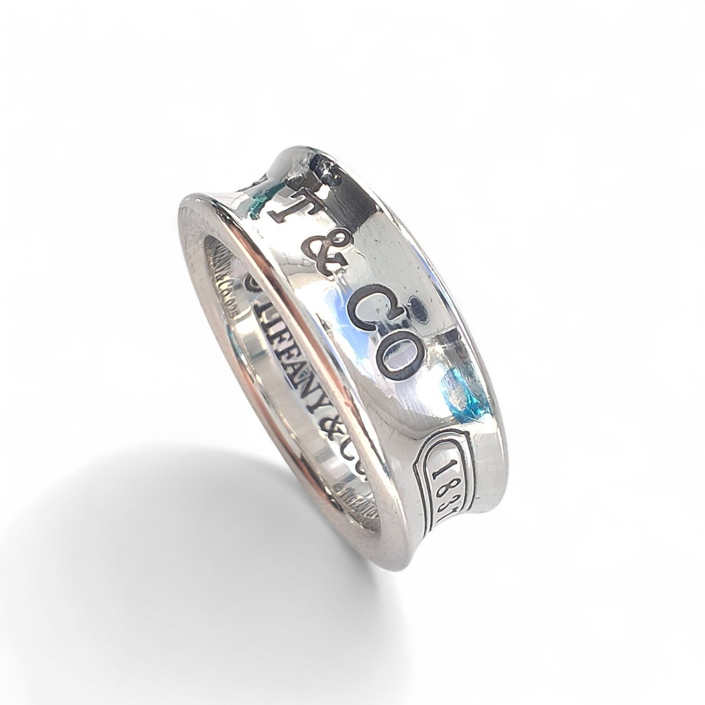 Tiffany & Co. 1837 Hallmarked Sterling Silver Band Ring Size M